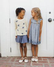 Load image into Gallery viewer, RYLEE + CRU - CROCHET KNIT PULLOVER   BOWS