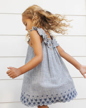 Load image into Gallery viewer, RYLEE + CRU - LENNON DRESS -  MARINE GINGHAM
