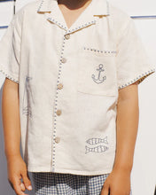 Load image into Gallery viewer, Rylee + Cru - Lapel Collar Shirt - Sailor