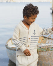 Load image into Gallery viewer, Rylee + Cru - Shawl Cardigan - Natural and Marine