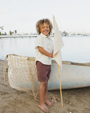 Load image into Gallery viewer, Rylee + Cru - Collared Short Sleeve Shirt - Anchors