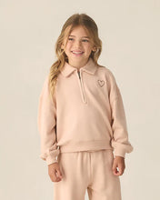 Load image into Gallery viewer, RYLEE + CRU - QUARTER ZIP SWEATSHIRT - BLUSH
