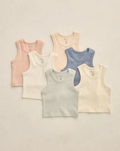 Load image into Gallery viewer, RYLEE + CRU - RIBBED TANK SET - IVORY, SEAFOAM