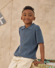 Load image into Gallery viewer, Rylee + Cru - Aiden Polo - Marine