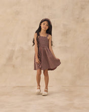 Load image into Gallery viewer, RYLEE + CRU - LAINEY DRESS -  CHOCOLATE POLKA DOT