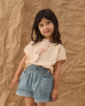 Load image into Gallery viewer, RYLEE + CRU - CROPPED CINCH TEE - FLAMINGO