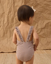 Load image into Gallery viewer, RYLEE + CRU - POSITANO ONE-PIECE -  CHOCOLATE HOUNDSTOOTH