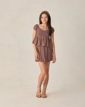 Load image into Gallery viewer, RYLEE + CRU - TEEN RACHEL SKIRT - CHOCOLATE POLKA DOT
