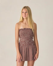 Load image into Gallery viewer, RYLEE + CRU - TEEN DARIA MINI DRESS -  CHOCOLATE POLKA DOT