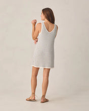 Load image into Gallery viewer, RYLEE + CRU - WOMEN'S CROCHET TANK MINI DRESS - MARINE STRIPE