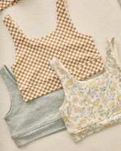 Load image into Gallery viewer, RYLEE + CRU - SWIFT SPORTS BRA - OCRE CHECK