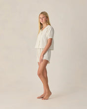 Load image into Gallery viewer, RYLEE + CRU - TEEN DELILAH PAJAMA SET - SEAFOAM RAILROAD STRIPE