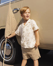 Load image into Gallery viewer, RYLEE + CRU - PERRY SHORT - OCRE CHECK