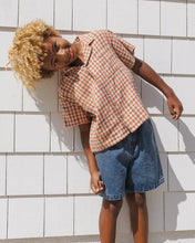 Load image into Gallery viewer, Rylee + Cru - Lapel Collar Shirt - Poppy Gingham