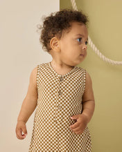 Load image into Gallery viewer, RYLEE + CRU - MAVRICK ROMPER - OCRE CHECK