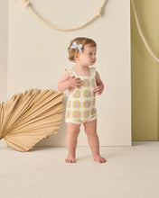 Load image into Gallery viewer, RYLEE + CRU - CROCHET ROMPER -  CITRON DAISY CHECK
