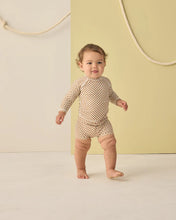 Load image into Gallery viewer, RYLEE + CRU - BOYS RASHGUARD SET - OCRE CHECK