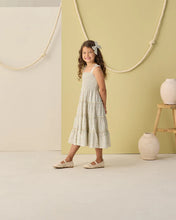 Load image into Gallery viewer, RYLEE + CRU - TAYLOR DRESS - GREEN FLEUR