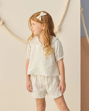 Load image into Gallery viewer, RYLEE + CRU - DELILAH PAJAMA SET - SEAFOAM RAILROAD STRIPE