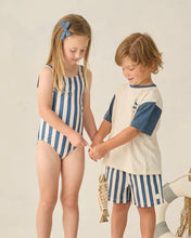 Load image into Gallery viewer, Rylee + Cru - Boardshort - Navy Stripe
