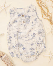 Load image into Gallery viewer, Rylee + Cru - Beau Romper - Ocean Toile