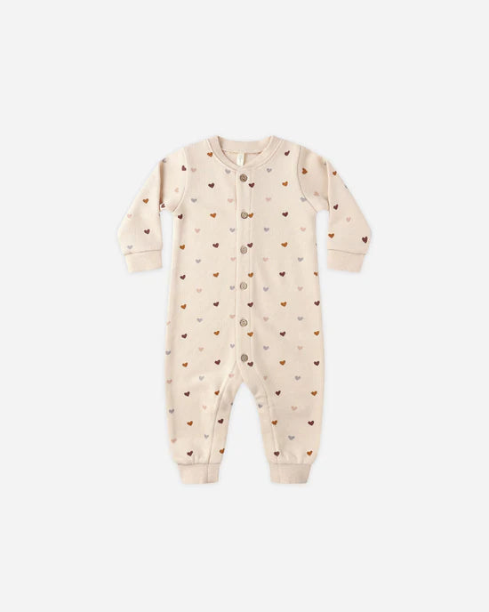 Rylee + Cru - Button Down Jumpsuit - Hearts