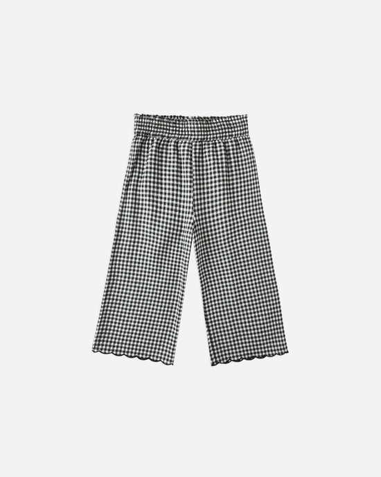Rylee + Cru - Wide Leg Pant - Black Gingham