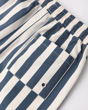 Load image into Gallery viewer, Rylee + Cru - Boardshort - Navy Stripe