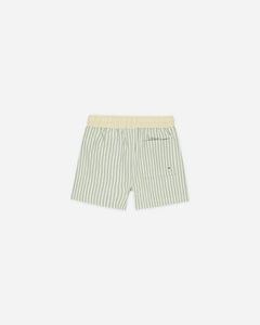 Rylee + Cru - Boardshort - Sage Stripe