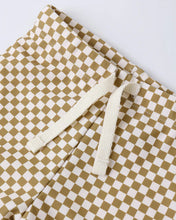 Load image into Gallery viewer, RYLEE + CRU - BOYS RASHGUARD SET - OCRE CHECK