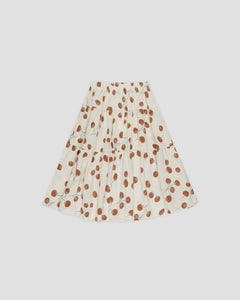 Rylee + Cru - Tiered Midi Skirt - Tomatoes
