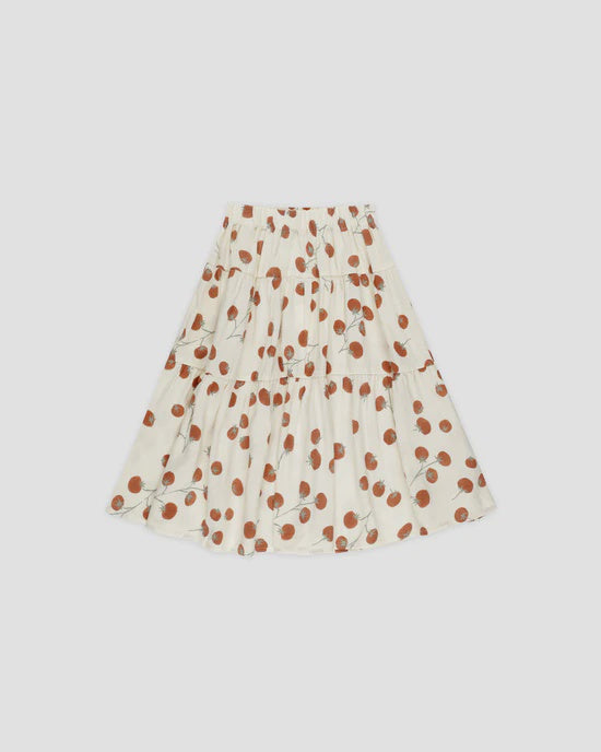 Rylee + Cru - Tiered Midi Skirt - Tomatoes