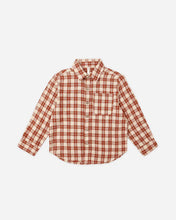 Load image into Gallery viewer, Rylee + Cru - Collared Long Sleeve Shirt - Red