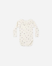Load image into Gallery viewer, Rylee + Cru - Ruffle  Collar Bodysuit - Natural Ditsy