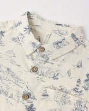 Load image into Gallery viewer, Rylee + Cru - Collared Short Sleeve Shirt - Ocean Toile