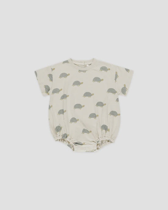 Rylee + Cru - Relaxed Bubble Romper - Sea Turtles