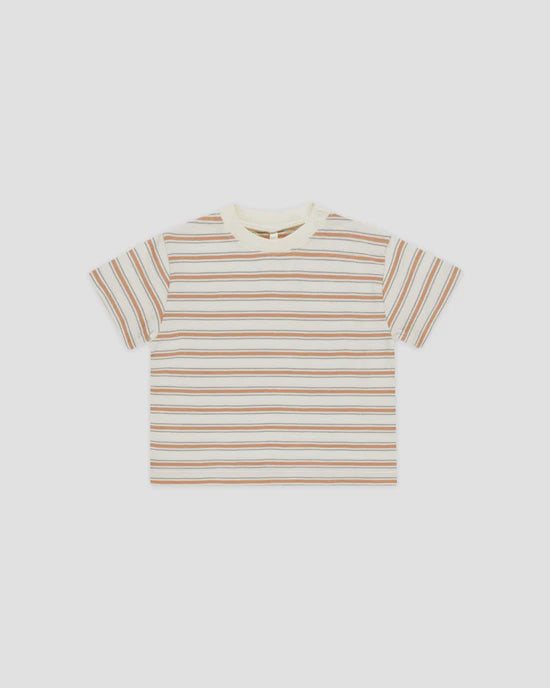 Rylee + Cru - Relaxed Tee - Grapefruit Stripe