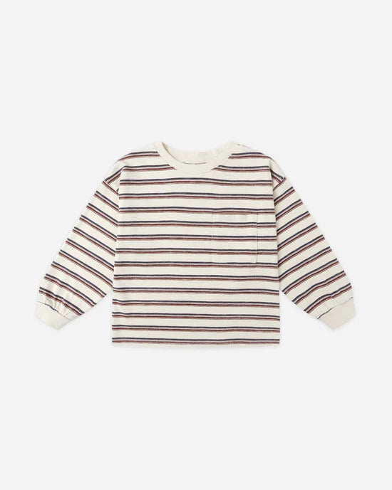 Rylee + Cru - Relaxed Long Sleeve Tee - Retro Stripe