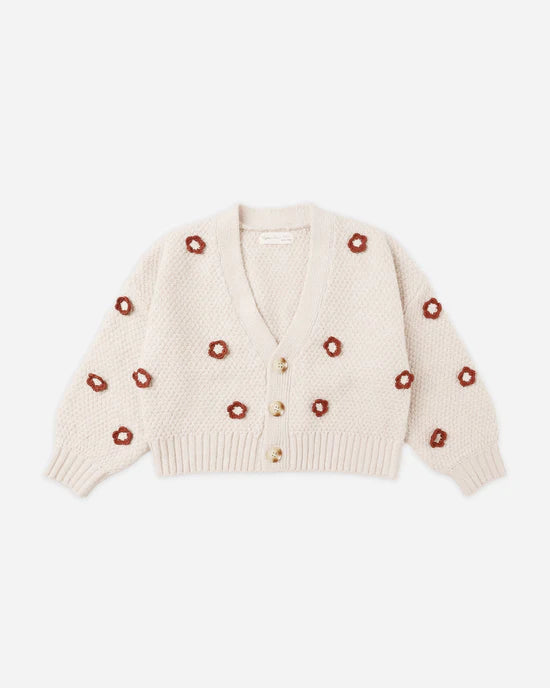 Rylee + Cru - Boxy Crop Cardigan - Ruby Daisy