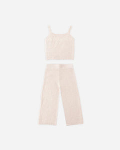 Rylee + Cru - Knit Lounge Set - Heathered Petal