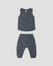 Load image into Gallery viewer, Rylee + Cru - Tank and Slouch Pant Set - Maritime