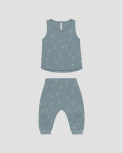 Rylee + Cru - Tank + Slouch Pant Set - Beach
