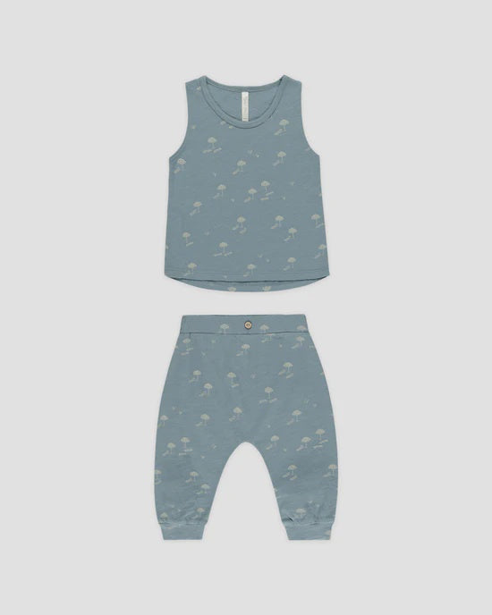 Rylee + Cru - Tank + Slouch Pant Set - Beach
