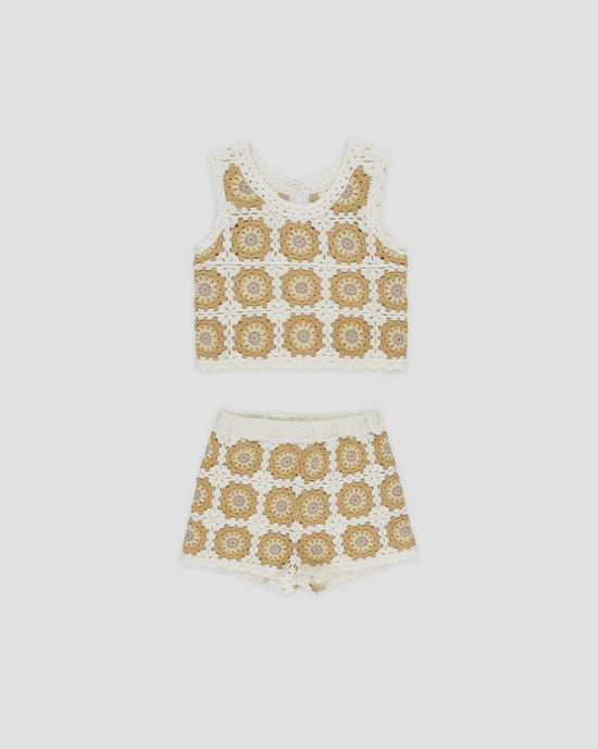 Rylee + Cru - Crochet Tank Set - Marigold Daisy