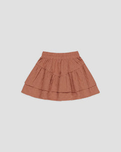 Rylee + Cru - Tiered Mini Skirt - Poppy