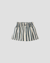 Load image into Gallery viewer, Rylee + Cru - Denim Mini Skirt - Navy Stripe