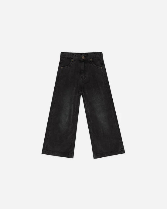 Rylee + Cru - Straight Leg Pant - Washed Black