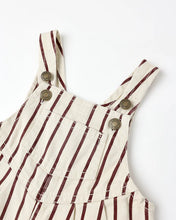 Load image into Gallery viewer, Rylee + Cru - Vintage Overall - Burgundy Stripe