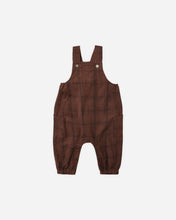 Load image into Gallery viewer, Rylee + Cru - Cargo Baby Overall - Brown Plaid