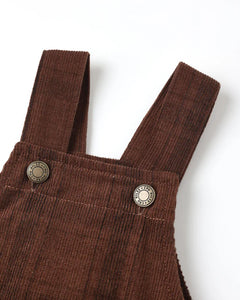Rylee + Cru - Cargo Baby Overall - Brown Plaid